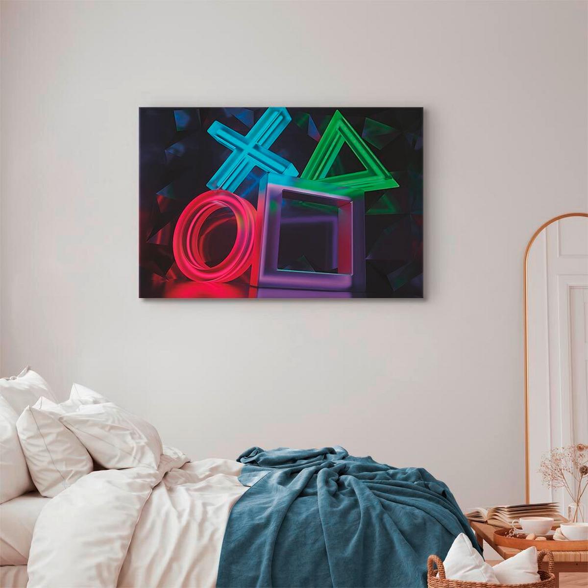 Leinwandbild Schwarz Violett B: 90 Cm - Violett/Schwarz, Basics, Holz/Textil (90/60/1.2cm) - artgeist