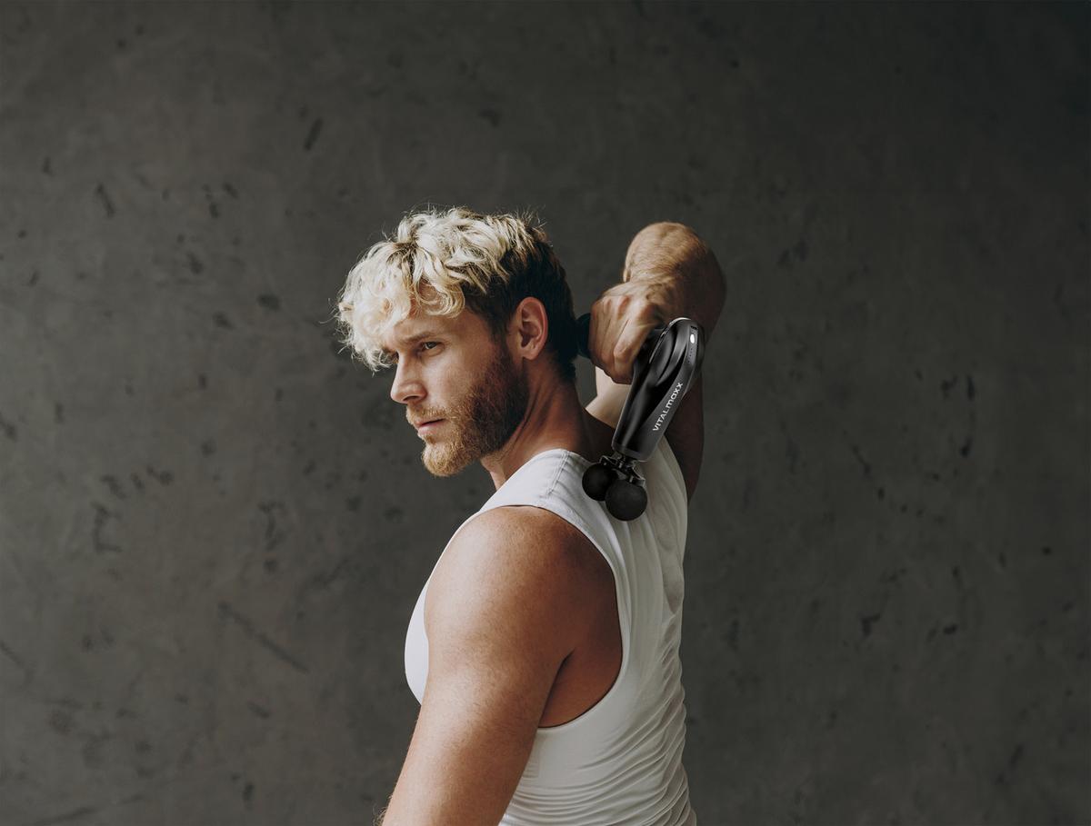 Massagepistole 14542 - Schwarz, Basics, Kunststoff/Metall (14,5/5,2/14,5cm)