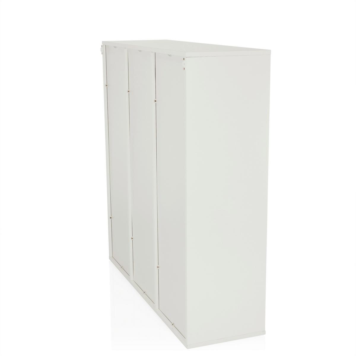 Regal Bjorke Weiß B: 97,5 Cm - Weiß, MODERN, Holzwerkstoff (97,5/100/30cm) - MID.YOU