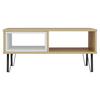 KONFERENČNÝ STOLÍK MENDOZ - čierna/biela, Design, kov/kompozitné drevo (90/60/41,1cm) - Livetastic