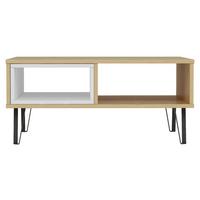 KONFERENČNÍ STOLEK MENDOZ - bílá/černá, Design, kov/kompozitní dřevo (90/60/41,1cm) - Livetastic