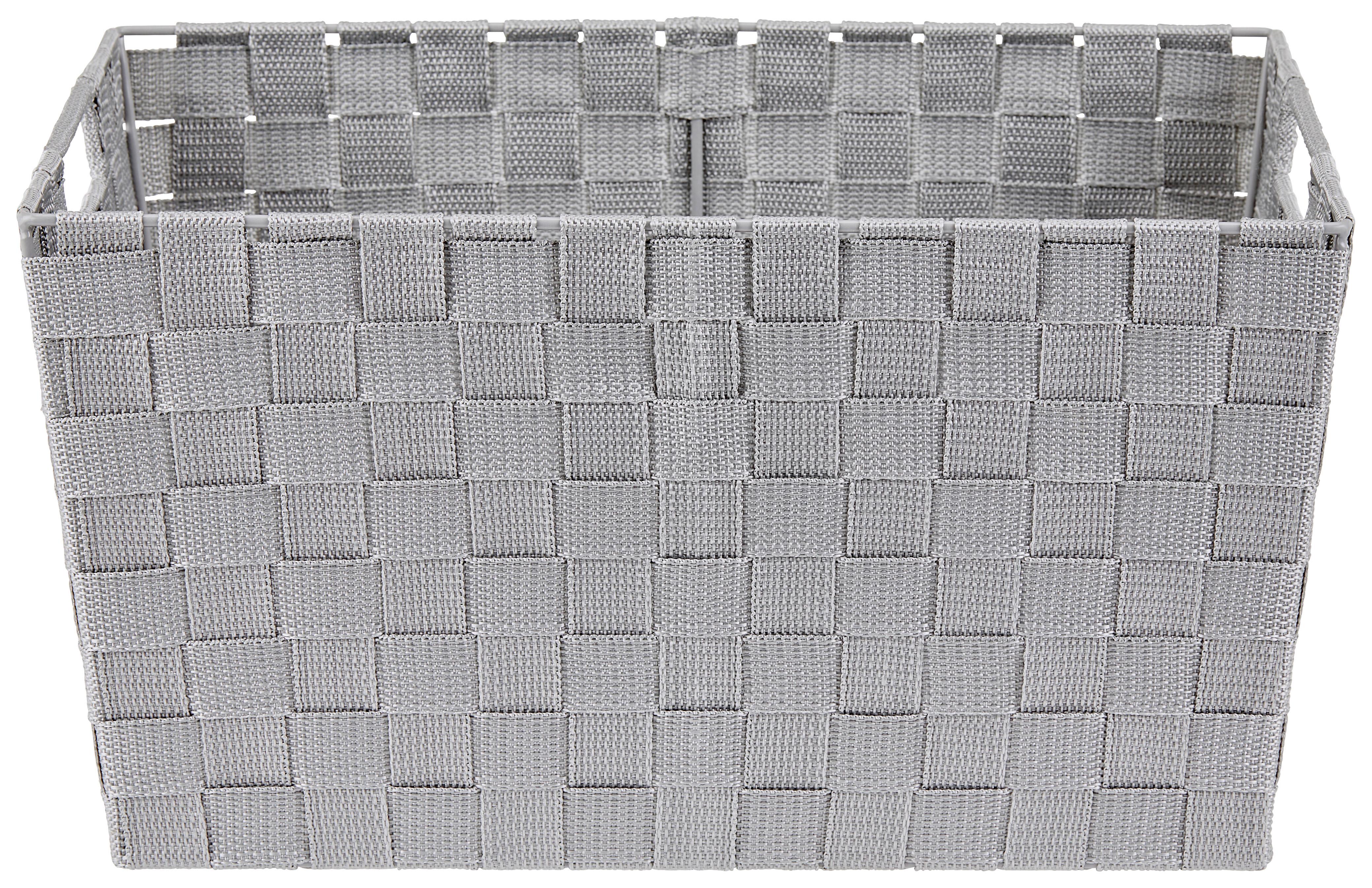 Rechteckiger, geflochtener Aufbewahrungskorb