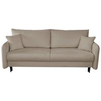 Schlafsofa Carine Mit Bettkasten Braun B: 216 Cm - Schwarz/Weiß, Design, Textil (216/96/102cm) - MID.YOU