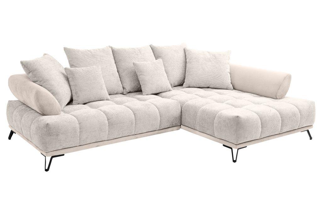 LARGO, pravá, béžová, potřeba šířky dveří 90 cm - černá/béžová, Moderní, kov/textil (262/184cm)