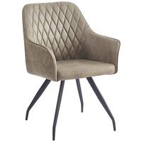 Židle s područkami zelená - šedá/zelená, Moderní, kov/textil (60/86,5/63,5cm) - MID.YOU