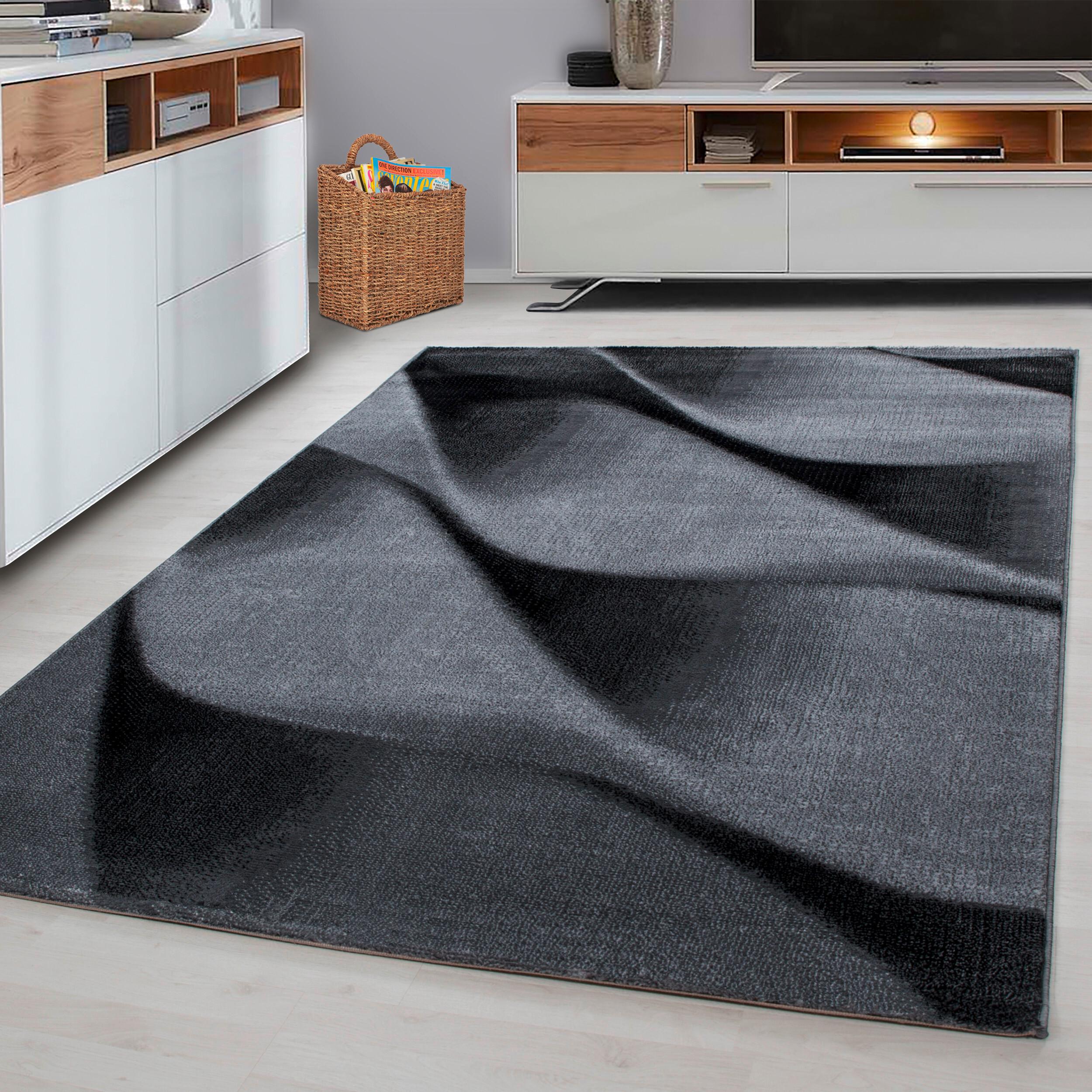 Flachwebteppich Parma - Schwarz, Design, Textil (280/370cm) - Novel