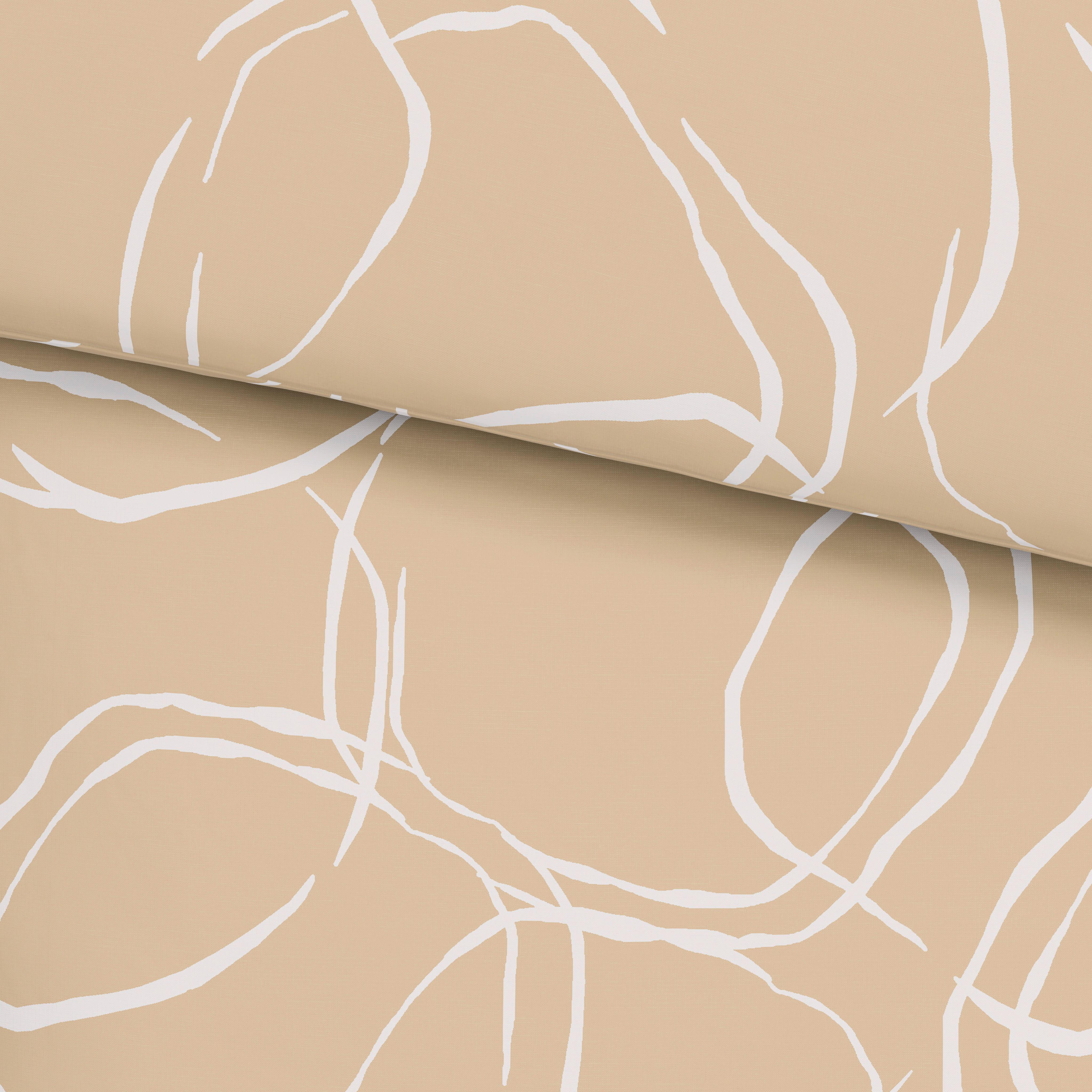 Bettwäsche Stones - Beige, MODERN, Textil - Luca Bessoni