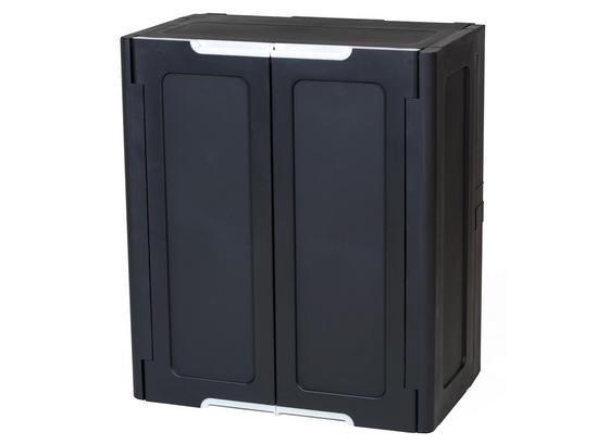 Geräteschrank Magix Stapelbar - Dunkelgrau, Basics, Kunststoff (76/90,5/47cm) - Keter Geräteschrank Magix Stapelbar - Dunkelgrau, Basics, Kunststoff (76/90,5/47cm) - Keter