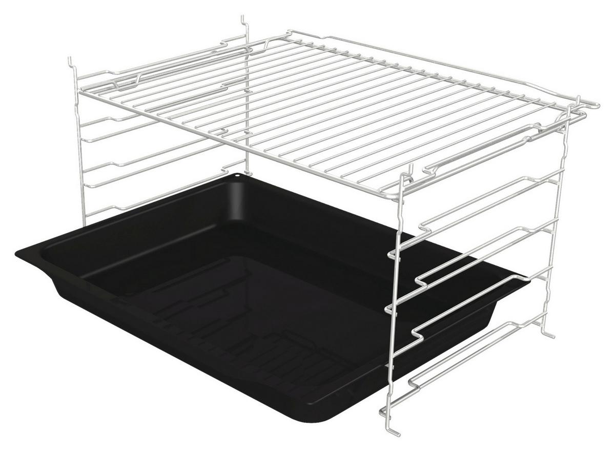 Backofenset Jump Set Aqua Schwarz B:59,5cm - Schwarz, Glas/Metall (59,5/59,5/56,4cm) - Gorenje