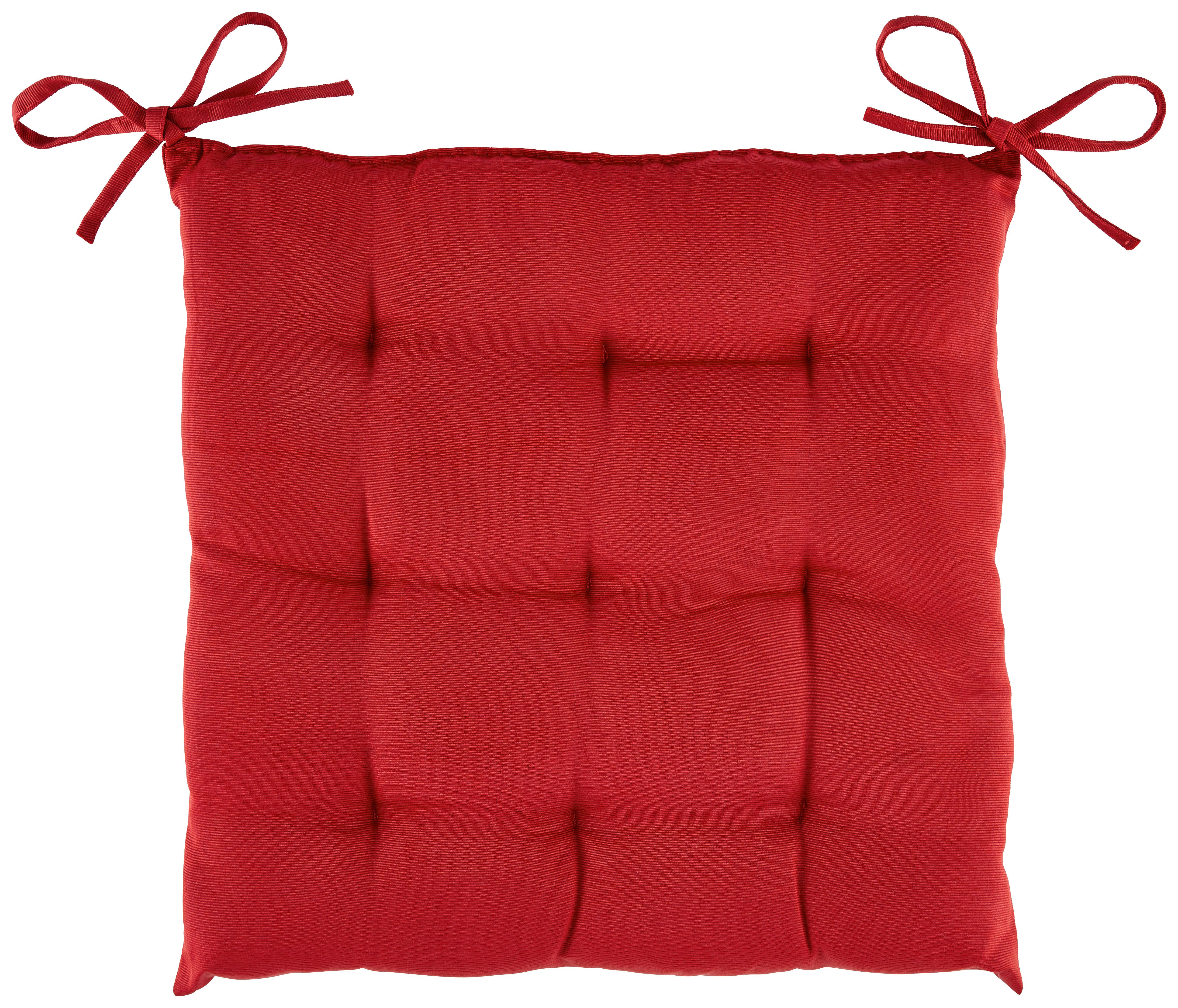 Sitzkissen Jolanda Rot 40x40 Cm Textil - Rot, MODERN, Textil (40/40/5cm) - Luca Bessoni