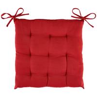 Sitzkissen Jolanda Rot 40x40 cm Textil - Rot, MODERN, Textil (40/40/5cm) - Luca Bessoni