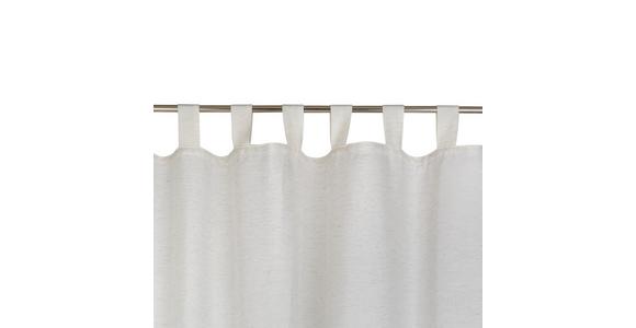 Vorhang mit Schlaufen und Band Lena 135x255 cm Offwhite - Naturfarben, MODERN, Textil (135/255cm) - Luca Bessoni