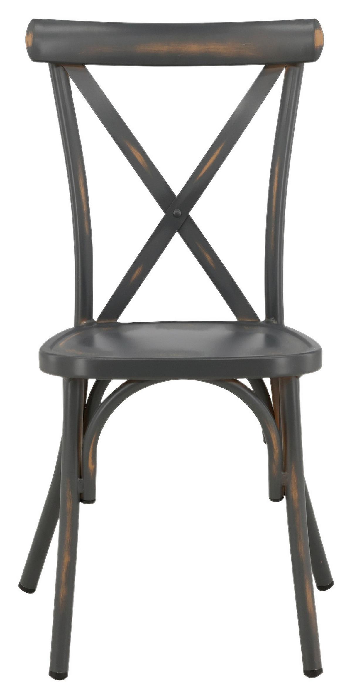 Gartenstuhl-Set Tablas Aluminium - Schwarz, KONVENTIONELL, Metall (48/88/48cm) - Gardenson