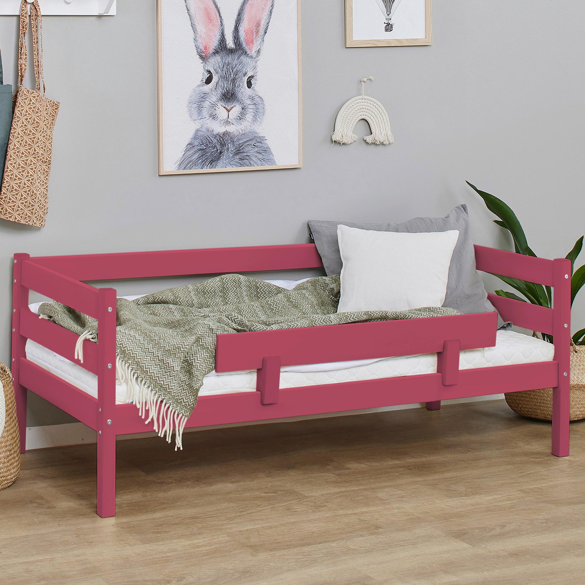 Bettschutzgitter Eco Comfort Pink, B: 100 Cm - Pink, MODERN, Holz (100/22,5/4cm) - MID.YOU