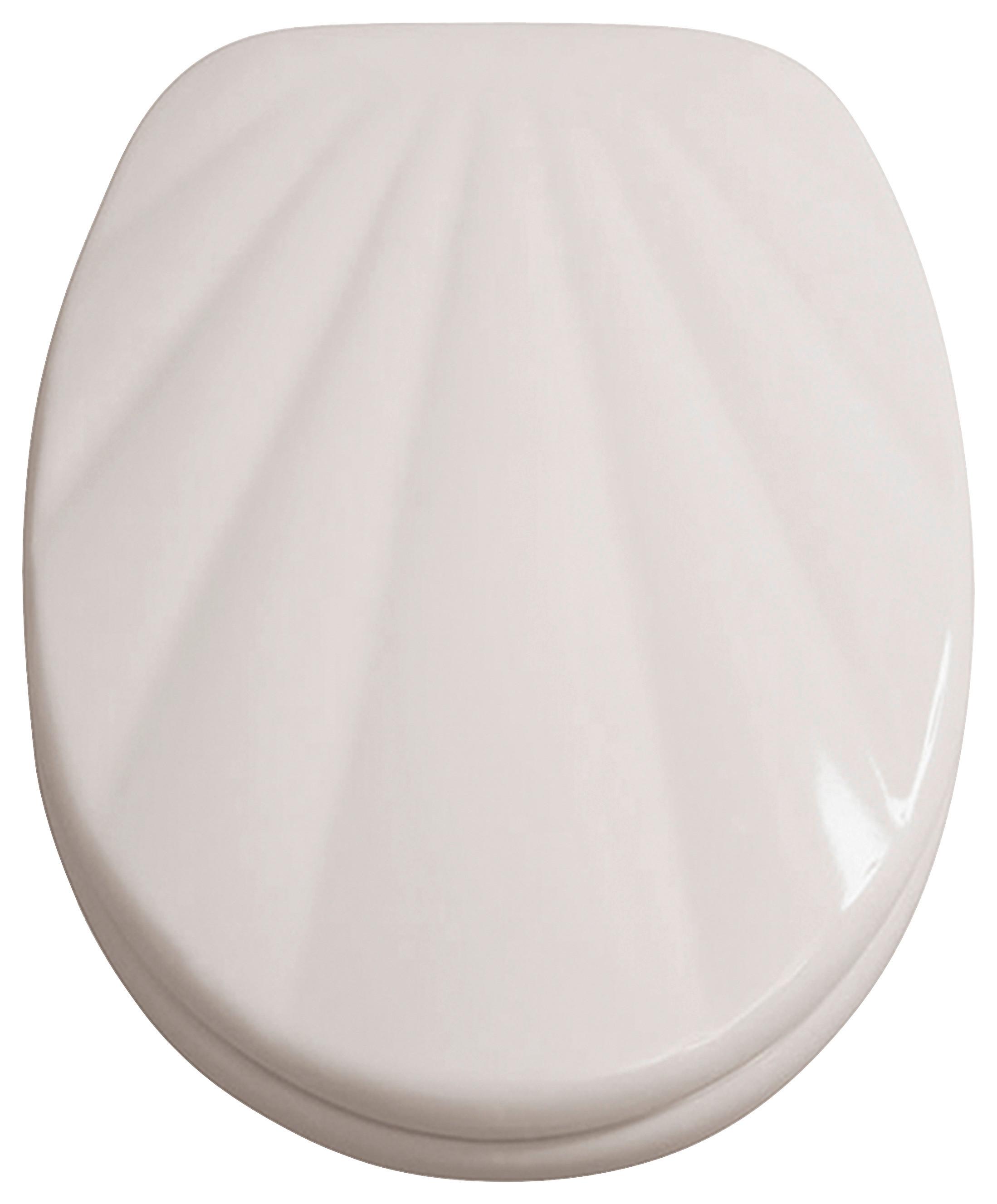 Wc Ülőke Caviar - fehér, Modern, faalapú anyag (38/4/45cm)