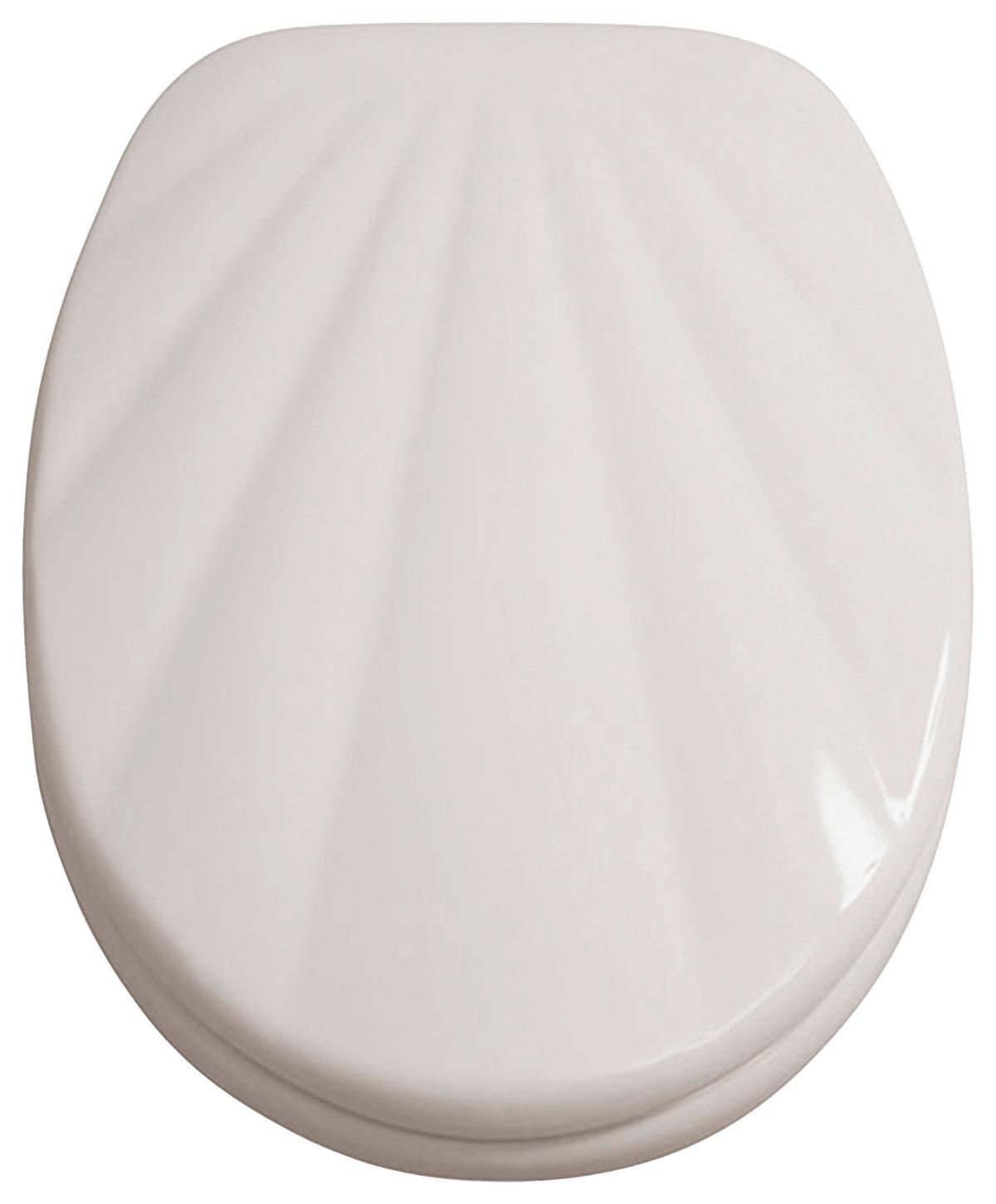 Wc Ülőke Caviar - fehér, Modern, faalapú anyag (38/4/45cm)