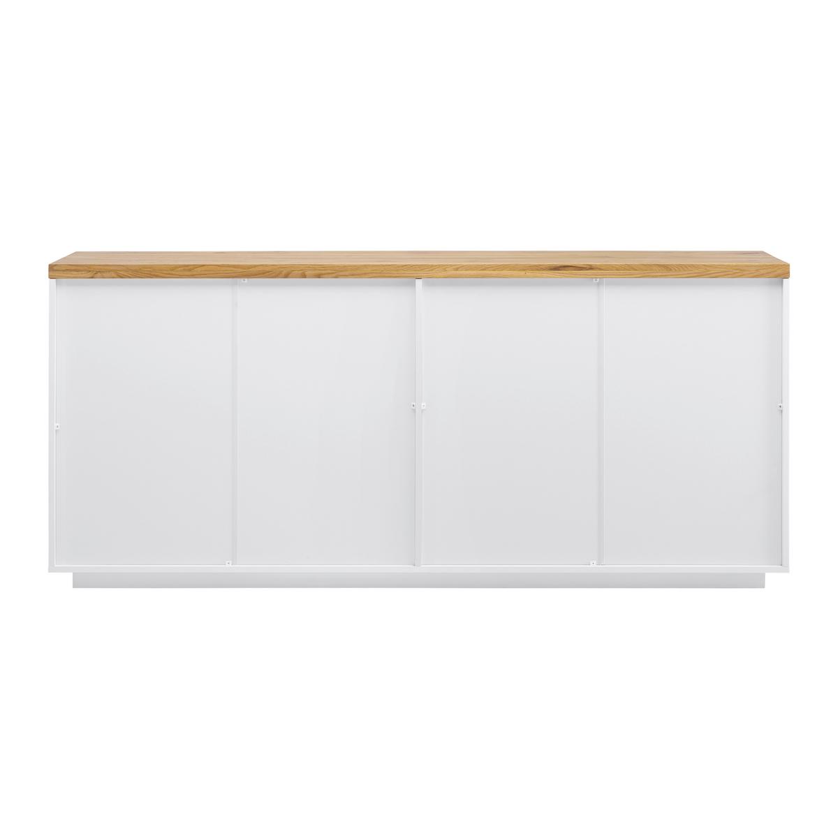 Komoda CARLOS - biela/farba duba, Modern, drevo (180/80,5/42cm) - Modern Living
