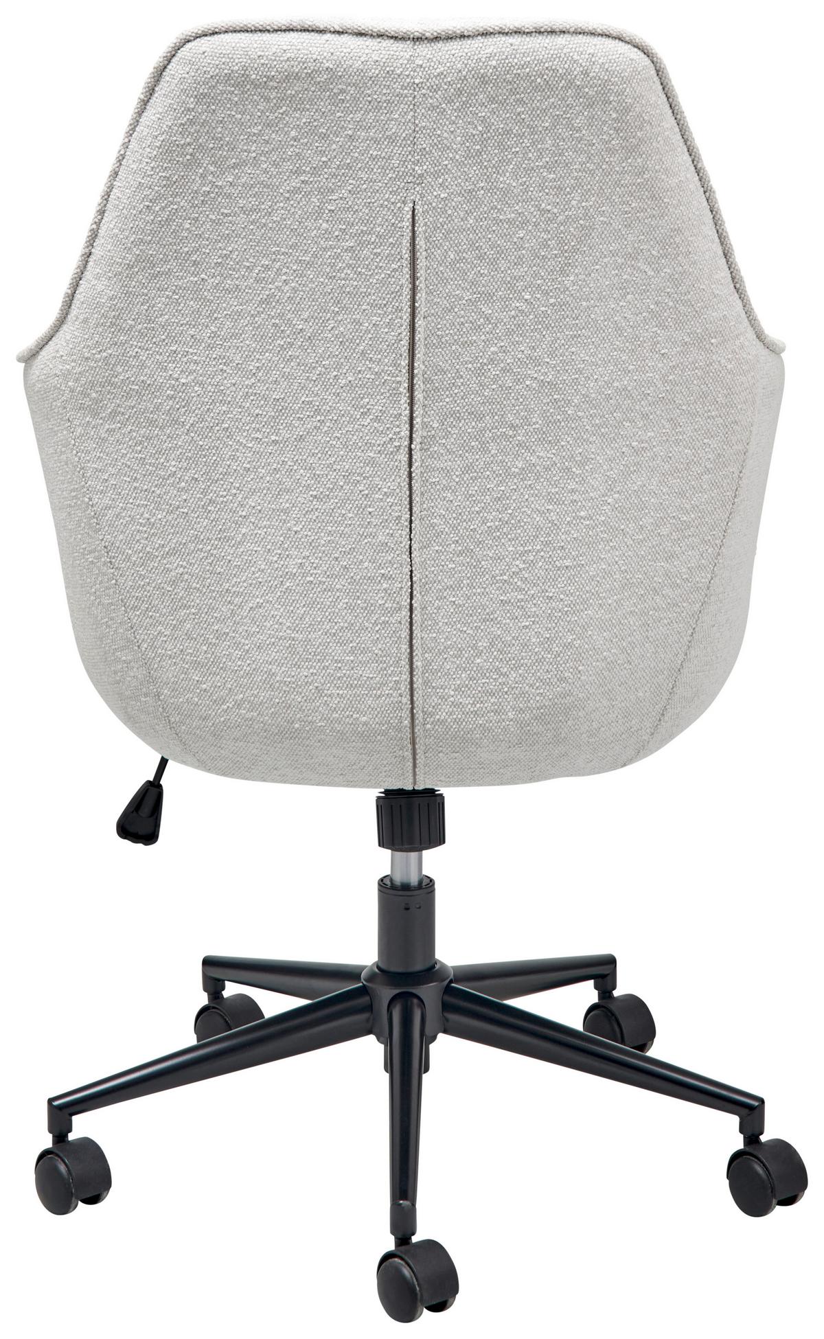 Drehstuhl Columbus - Beige/Schwarz, LIFESTYLE, Kunststoff/Textil (63/93-98/71cm) - Livetastic