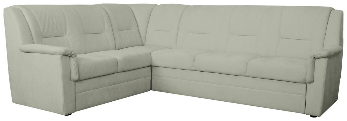 ECKSCHLAFSOFA Rafael, Mintgrün S: 279x224cm - Beige/Schwarz, Trend, Textil (279/224cm)