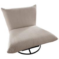 Relaxsessel Cremona Stoffbezug Beige - Beige/Schwarz, Design, Textil (100/78/96cm) - Livetastic