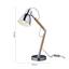 Stolová Lampa Florina - Moderný, kov/drevo (13/45cm) - Modern Living Stolová Lampa Florina - Moderný, kov/drevo (13/45cm) - Modern Living