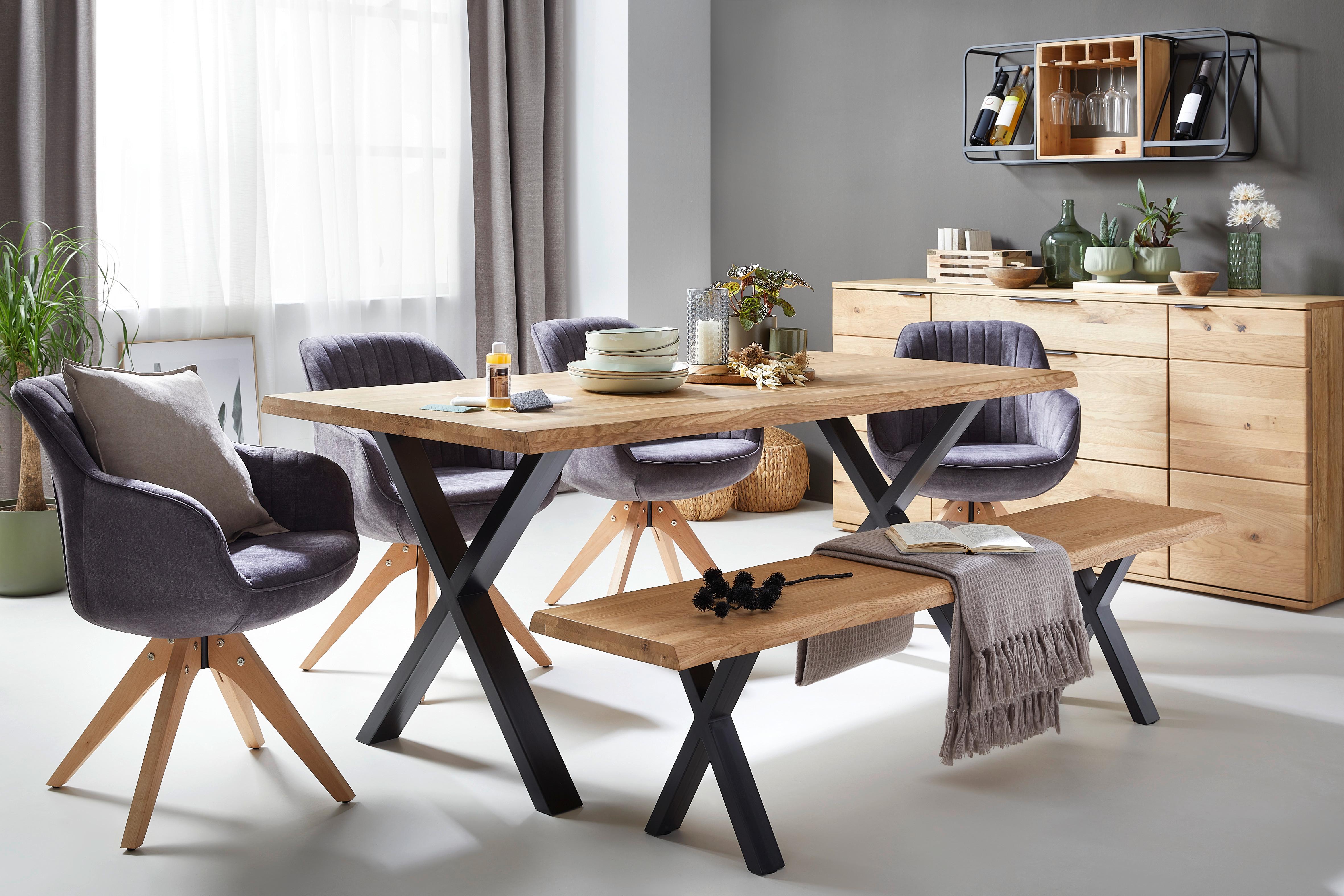 ŽIDLE S PODRUČKAMI RELAX - hnědá/šedavě hnědá, Moderní, dřevo/textil (60/61/82cm) - Mömax