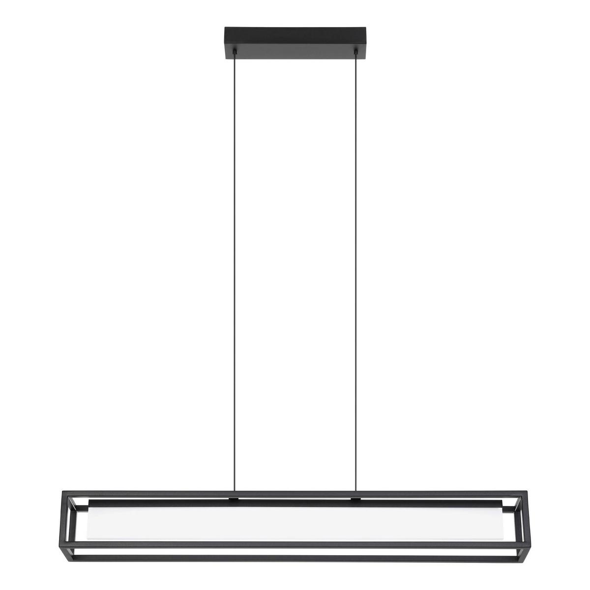 Hängeleuchte 39629 Gualajo - Schwarz, Design, Kunststoff/Metall (89/10/150cm) - Eglo