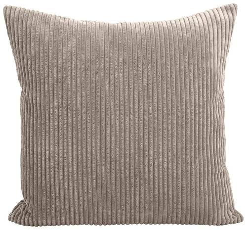 Zierkissen Lenata 55x55 cm Cord Taupe - Taupe, Design, Textil (55/55cm) - Max Winzer