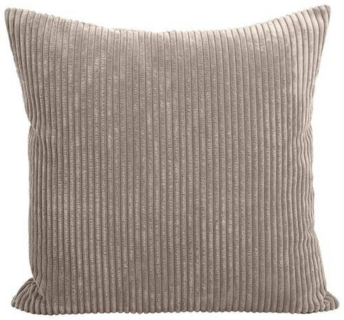 Zierkissen Lenata 55x55 Cm Cord Taupe - Taupe, Design, Textil (55/55cm) - Max Winzer