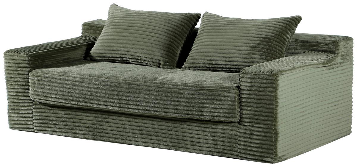 2-sitzer-sofa Clea Grün B: 203 Cm - Grün, Design, Textil (203/60/100cm) - P & B