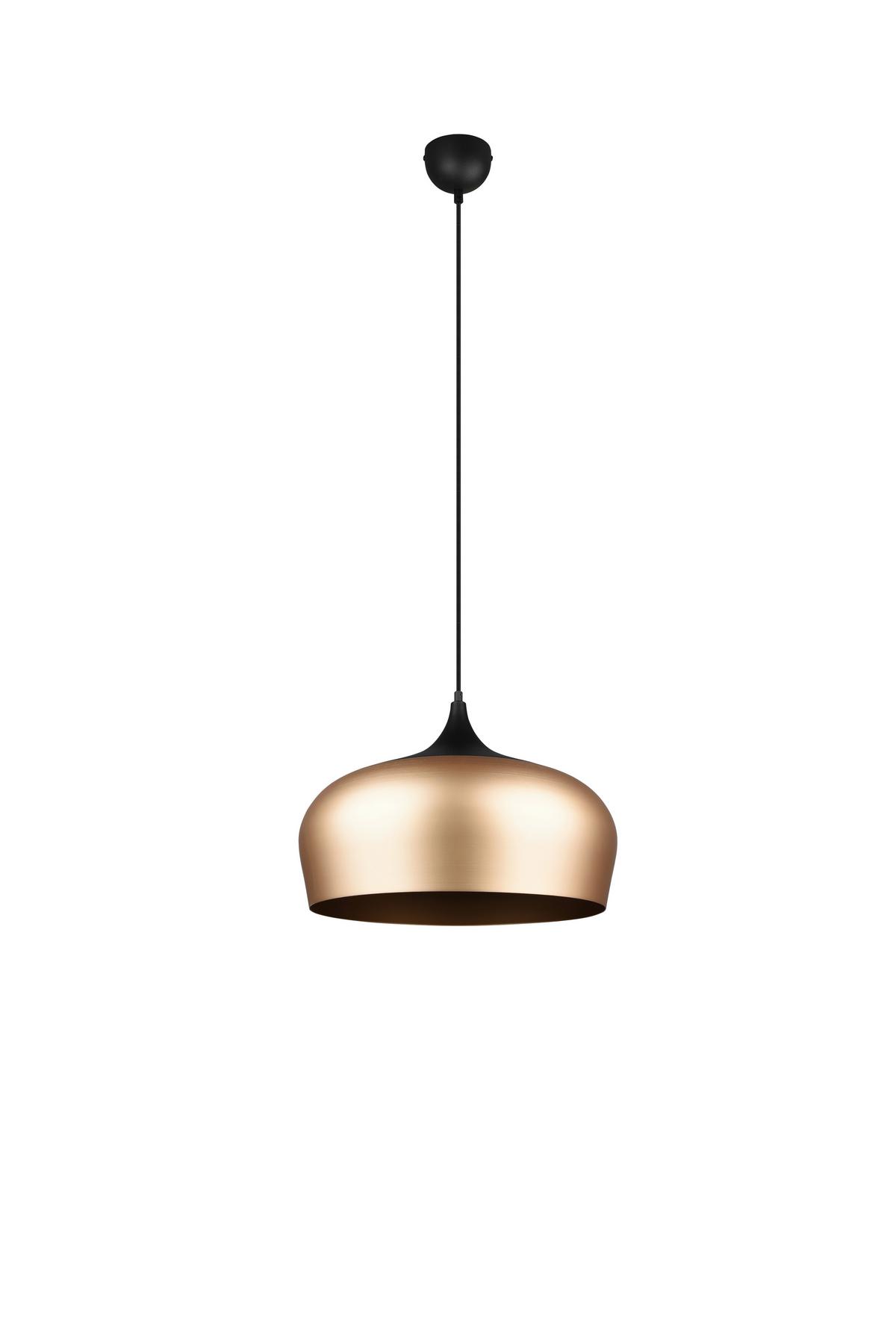 Hängeleuchte Chiron H: 150 cm 1-Flammig, Messingfarben Matt - Messingfarben, LIFESTYLE, Metall (45/150cm) - Trio Leuchten