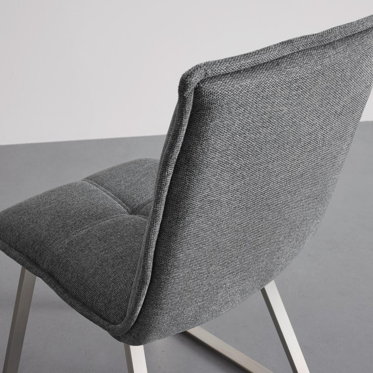 Stolička Emilio sivá - sivá/farba ušľachtilej ocele, Modern, kov/drevo (46/86/55cm) - Bessagi Home