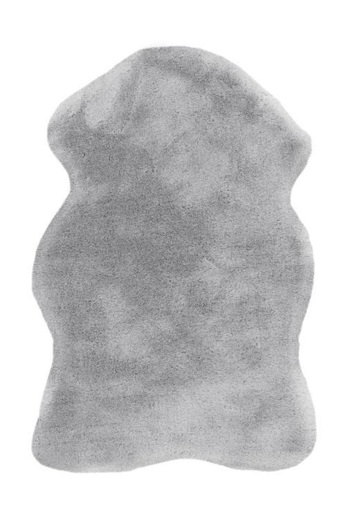 Kunstfell Rabbit Blau/Grau 60x90 cm Textil - Blau/Grau, Trend, Textil (60/90cm) - Kayoom