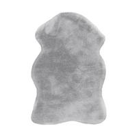 Kunstfell Rabbit Blau/Grau 60x90 cm Textil - Blau/Grau, Trend, Textil (60/90cm) - Kayoom