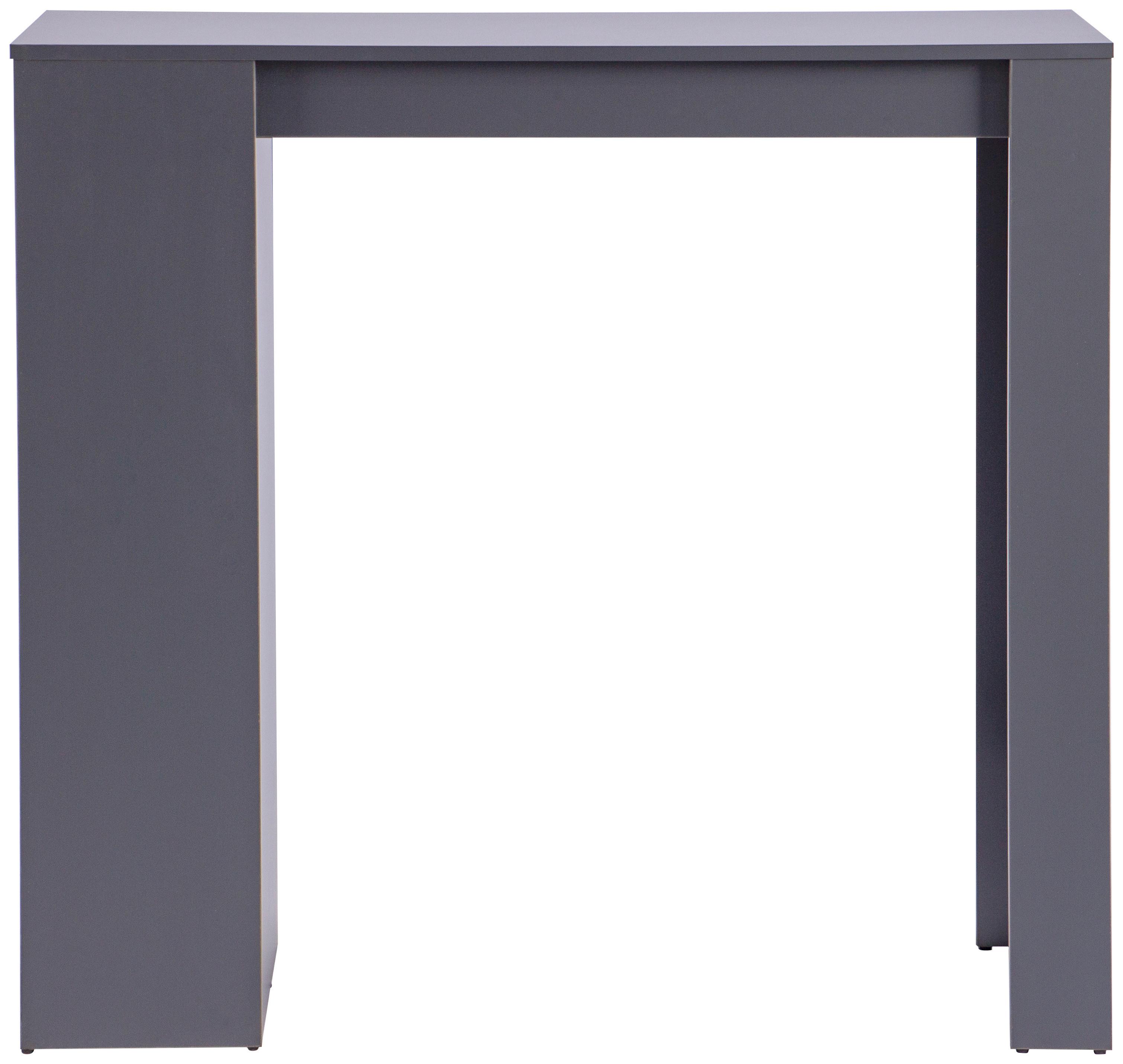 Bartisch Brook Mdf Dunkelgrau, B: 110cm - Dunkelgrau, KONVENTIONELL, Holzwerkstoff (110/103/50cm) - P & B