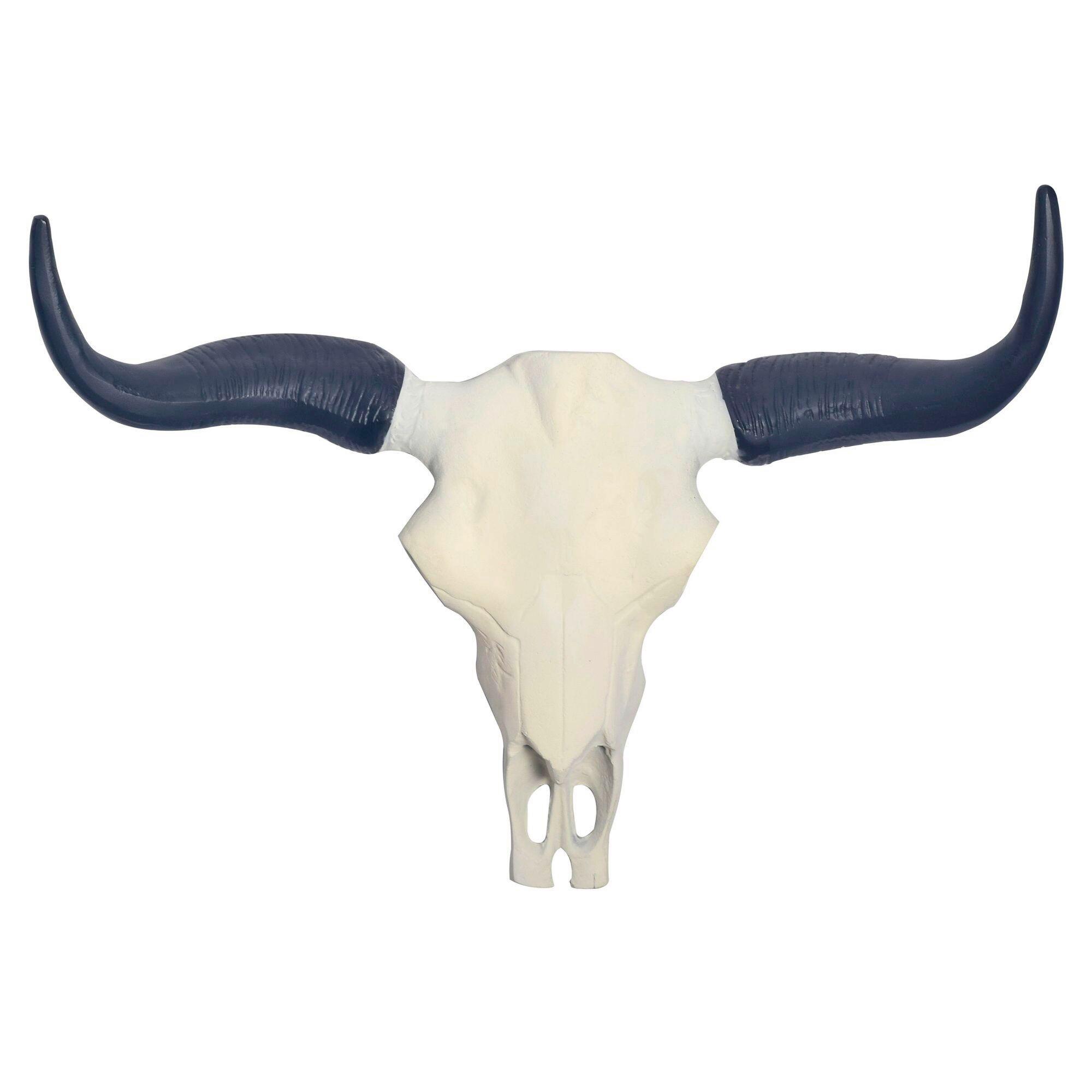 Wanddeko Weiß B: 55,5 cm - Weiß, Design, Metall (55,5/40/14cm) - Livetastic