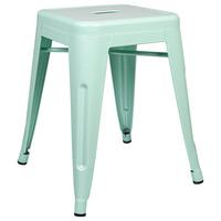 Hocker Vantaggio Brush Stahl Pastellgrün H: 46 Cm Stapelbar - Pastellgrün, Basics, Metall (39/46/39cm) - MID.YOU
