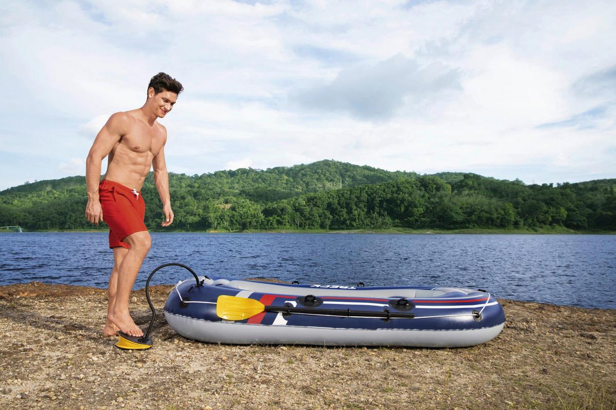 Schlauchboot Hydro Force B/H: ca. 255/127 cm - Rot/Weiß, Kunststoff (255/127cm) - Bestway