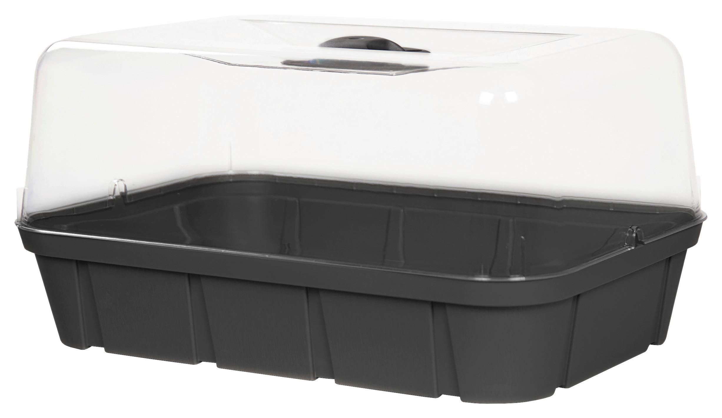 Anzuchtbeet Kunststoff 6 L 38x19x25 Cm - Anthrazit, Basics, Kunststoff (38/19/25cm)