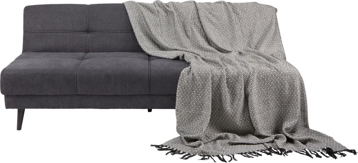 Überwurf Ines - Schwarz, ROMANTIK / LANDHAUS, Textil (140/210cm) - James Wood