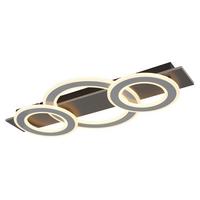 LED-Deckenleuchte, 3000k 48034-50 Jayden - Anthrazit/Opal, Design, Kunststoff/Metall (73/35/7cm) - Globo