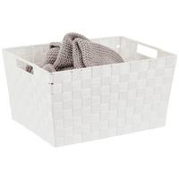 Aufbewahrungskorb Carolyn 41x29 cm Kunststoff Weiß - Türkis/Rosa, Basics, Kunststoff (41/21/29cm) - Ondega