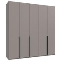 Drehtürenschrank New York Grau/Sahara B: 225 cm - Grau/Sahara, MODERN, Holzwerkstoff (225/236/58cm) - MID.YOU