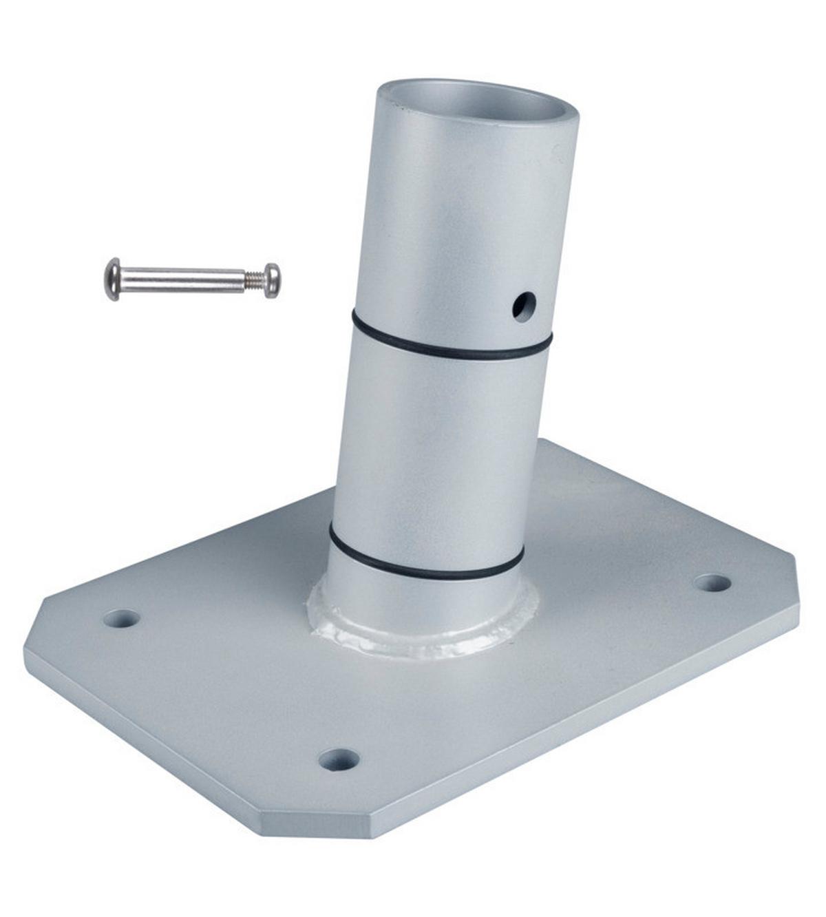 Terrassenhalterung Premium Grau - Grau, Basics, Metall (15/20/15cm)