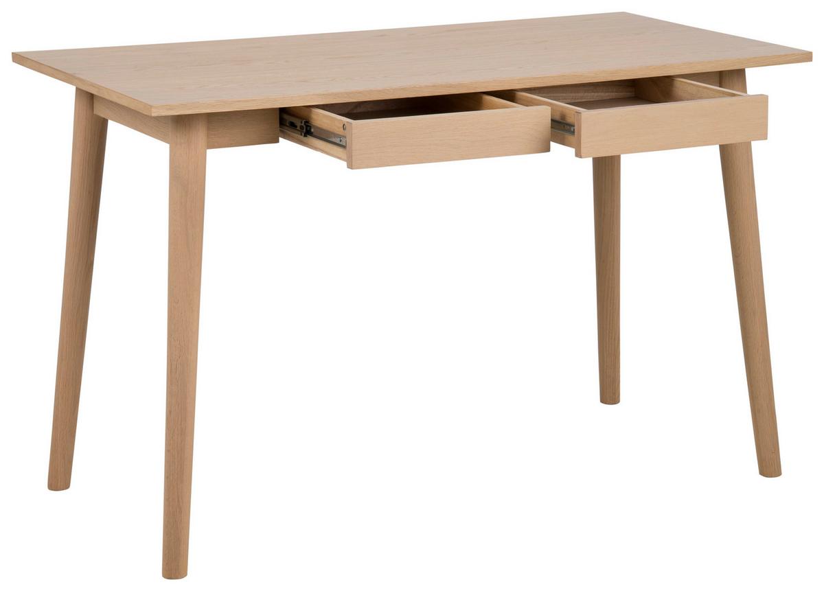 Schreibtisch B 120cm H 75cm Marte, Echtholzfurnier Eiche - Eichefarben, MODERN, Holz (60/120/75cm) - MID.YOU