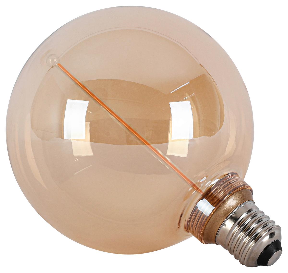LED ŽIAROVKA C82222MM - jantárová, Konventionell, kov/sklo (12,5/16,6cm) - Modern Living