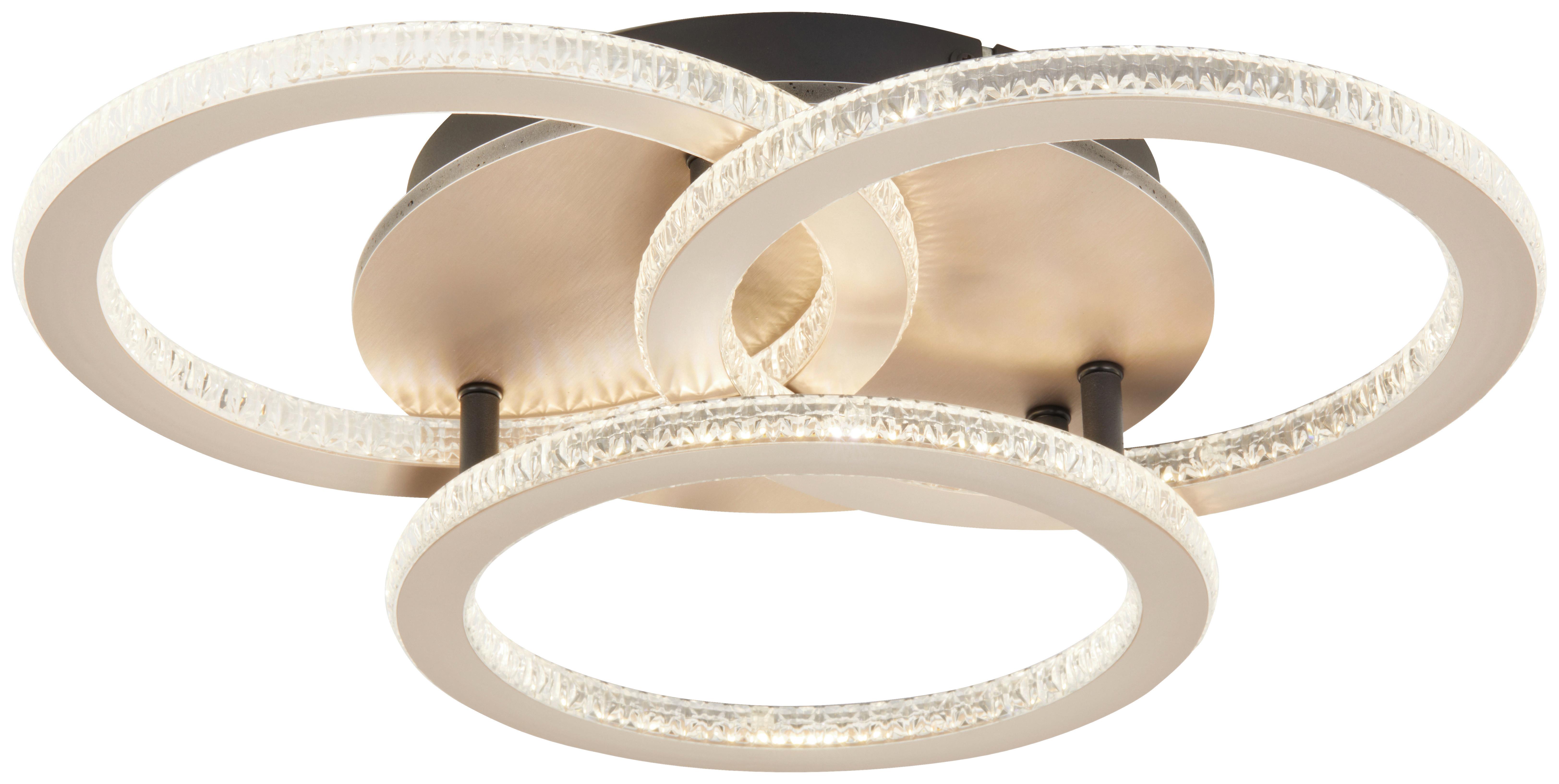 LED-Deckenleuchte, 4000k Zupä - Champagner, MODERN, Kunststoff/Metall (45/45/9cm)