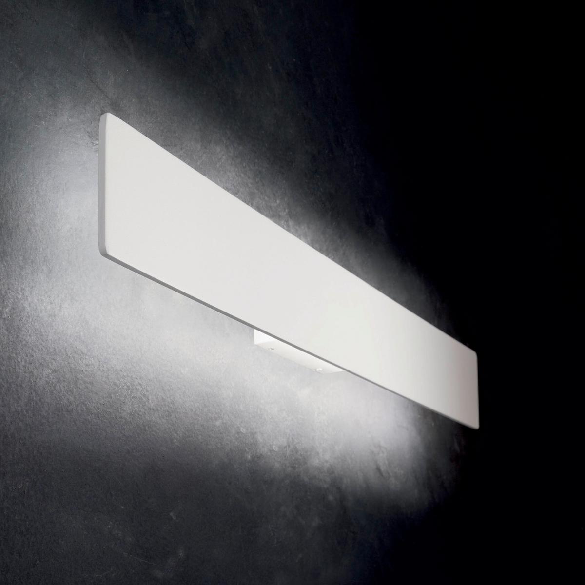 Wandleuchte Bianco Weiß B: 7,5 Cm - Weiß, Design, Metall (53/7,5/5cm) - Ideal Lux