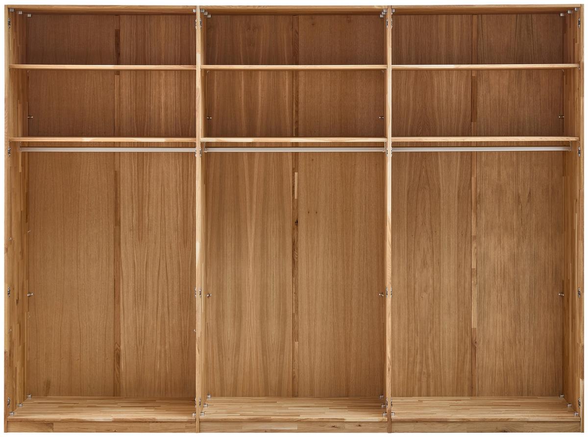 Drehtürenschrank Emilia, Eichefarben B: 302 Cm - Wildeiche/Eichefarben, MODERN, Holz (302/223/62cm) - MID.YOU