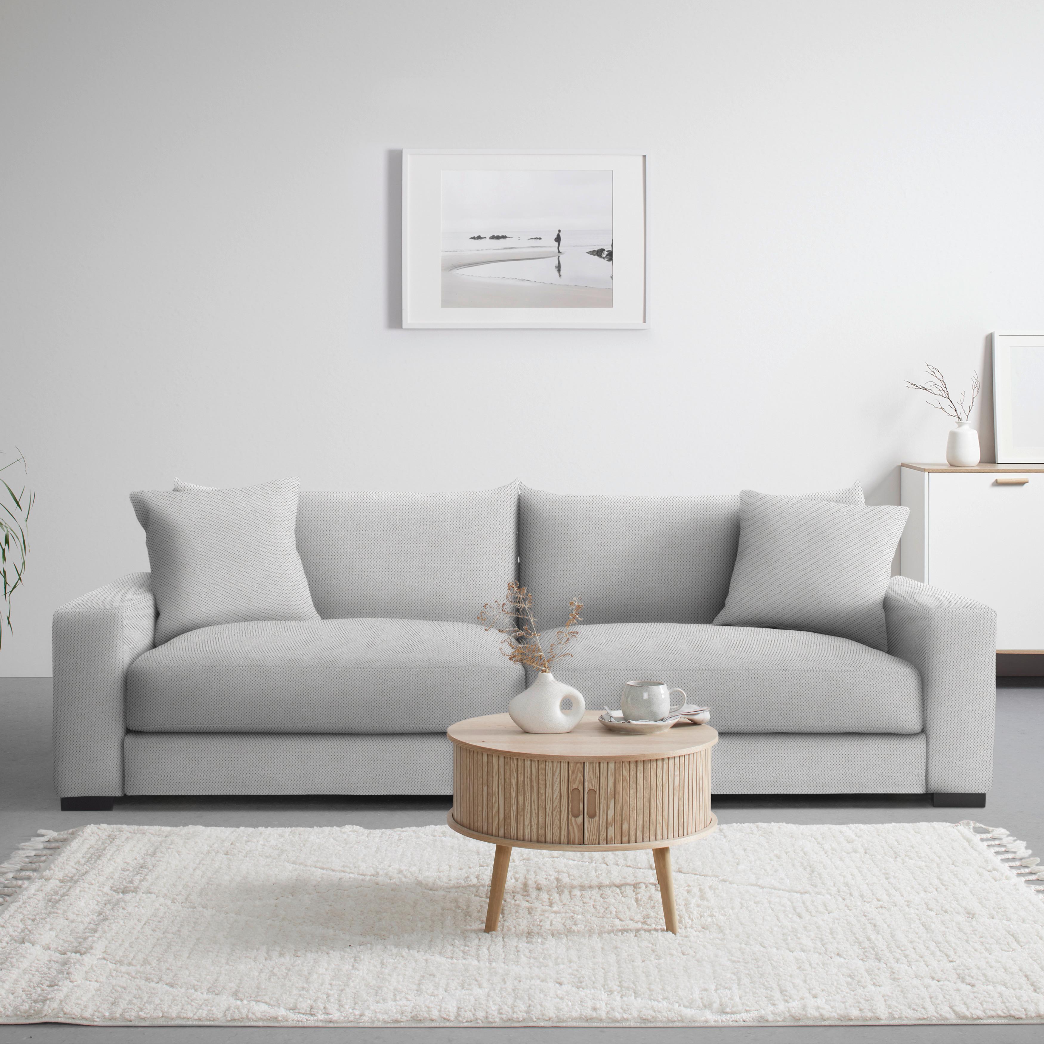 Mega pohovka PEDRO 1200, šedobéžová - šedobéžová, Moderní, kov/dřevo (261/83/124cm) - Mömax
